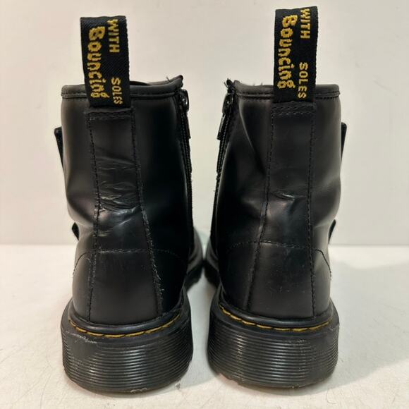 VERY GOOD Dr. Martens 1460 Easy On Accessible Boot Black Velcro Zip Women's 5 - Picture 7 of 14